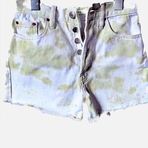 Pacsun, Women’s  Tie-Dye Button Fly Ultra Rise Vintage Short